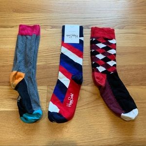 Happy Socks - 3 Pair - 1 NWT